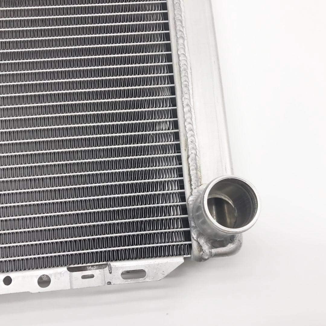 JSD G253 2 Row Single Pass Universal Aluminum 26" x 19" Racing Radiator Race Radiator Compatible with GM Chevy