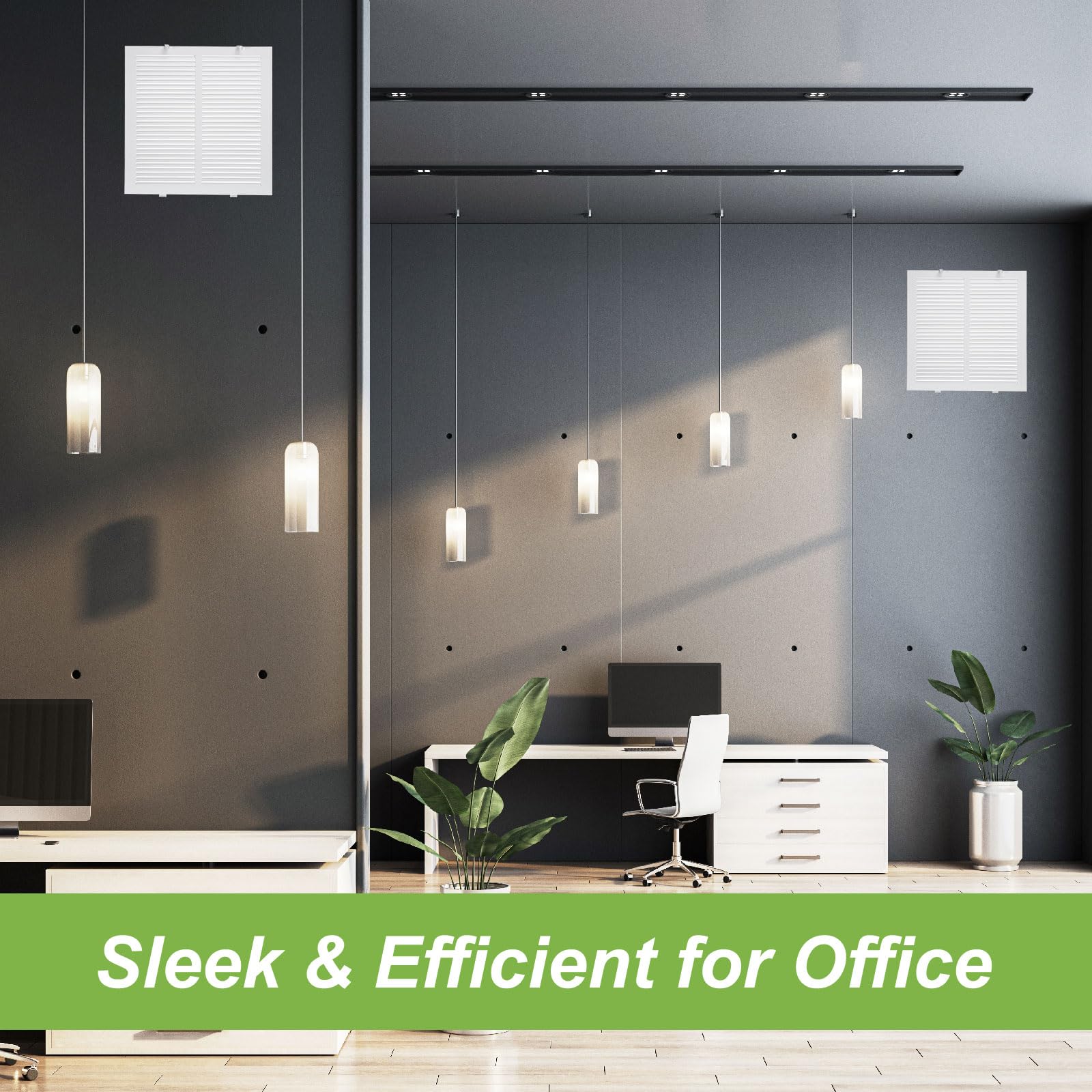 PATIKIL Rejilla De Ventilación De 24" X 14" Para Apertura De Conducto, Rejilla De Suministro De Aire Registro Rejilla De Filtro De Aire De Retorno Cara/Puerta Extraíble Para Pared Techo