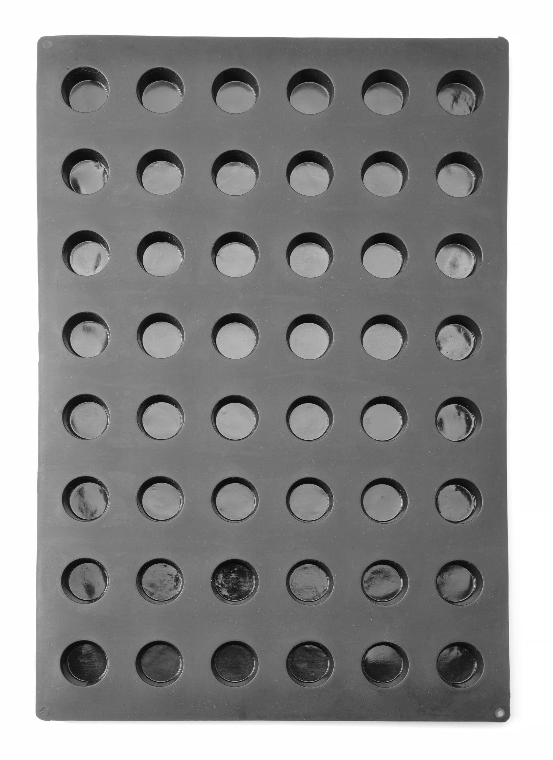 HENDI Mini-Muffinform, für 48 Muffins, ø35x(H)25mm, Antihaftbeschichtung, Temperaturbeständig von -30°C bis 230°C, Muffin Silikonform, Muffin Backform, Mini-Muffins, 570x375x(H)25mm, Silikon