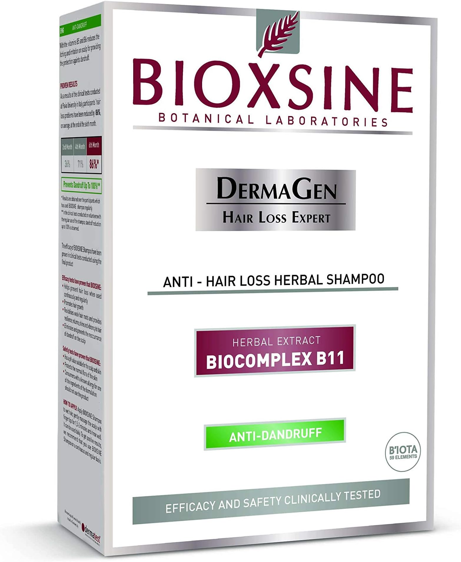 Anti Dandrufff Bioxsine Anti-Hair Loss Herbal Shampoo