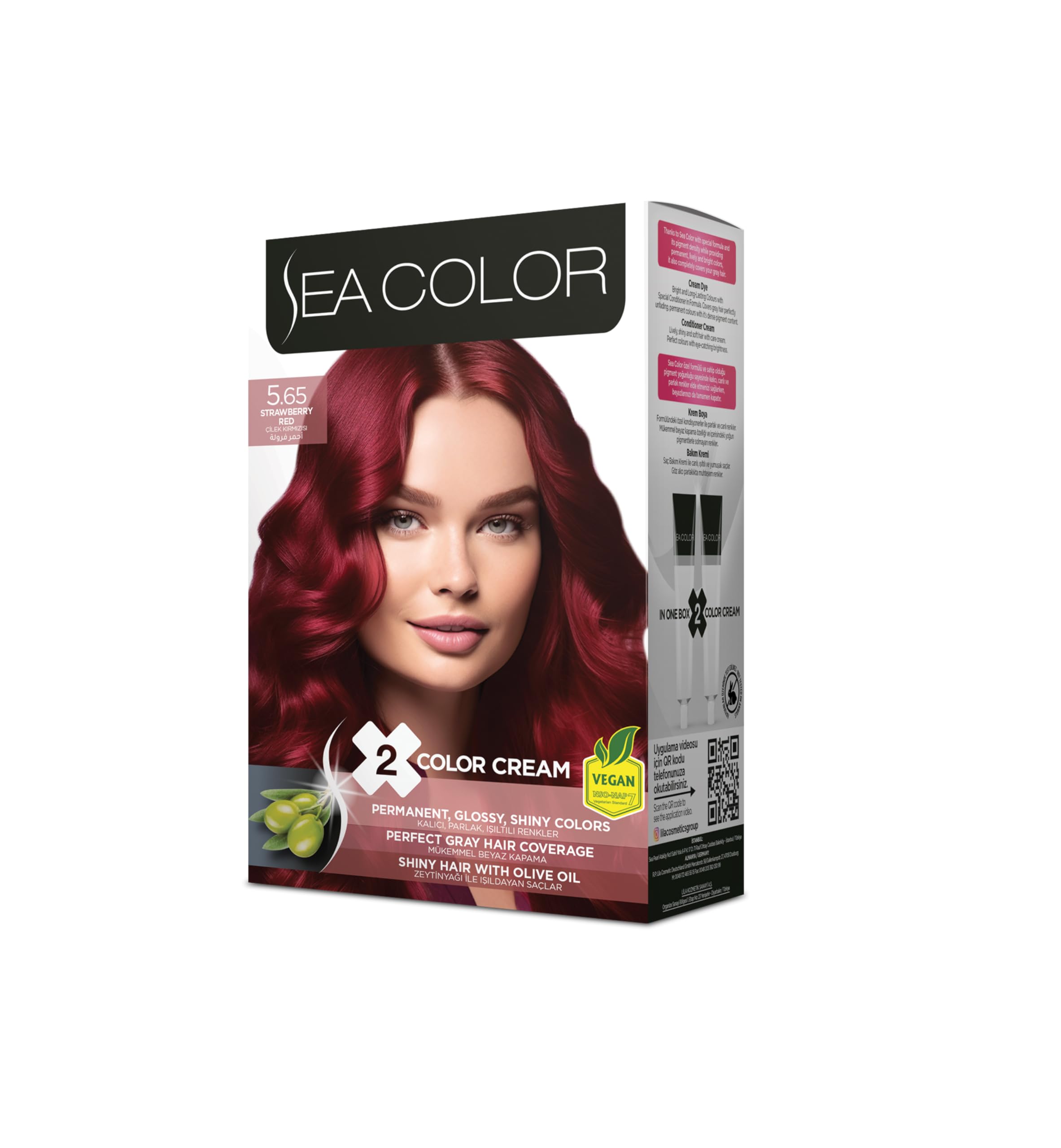 SEA COLOR 5.65 Çilek Kırmızısı Set Boya