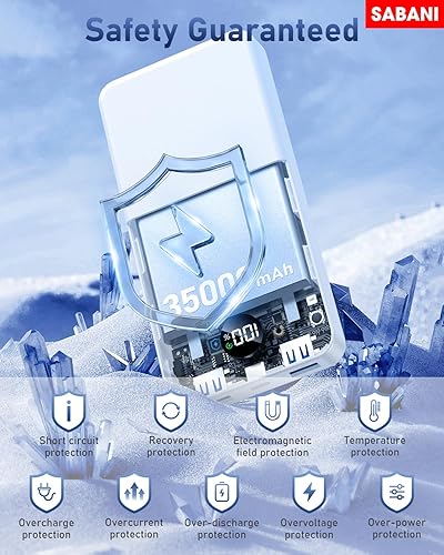 Miniatura 5 de SABANI Cargador portátil de 35000 mAh, batería portátil con 4 cables integrados, batería de carga rápida de 22.5 W, compatible con iPhone 16, 15,