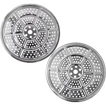 2025 Upgrade 2 Packs Canner Rack For Presto Cookers, Stainless Steel 11inch 28 cm Canning Racks for Pressure Canners T-fal P31052,for Granite Ware 0730-2, for Mirro 92122A