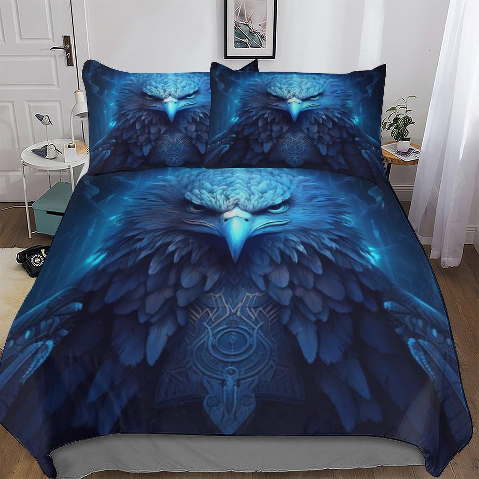 Parure de lit 3D microfibre douce imprimée King 220x240cm pour lit enfant