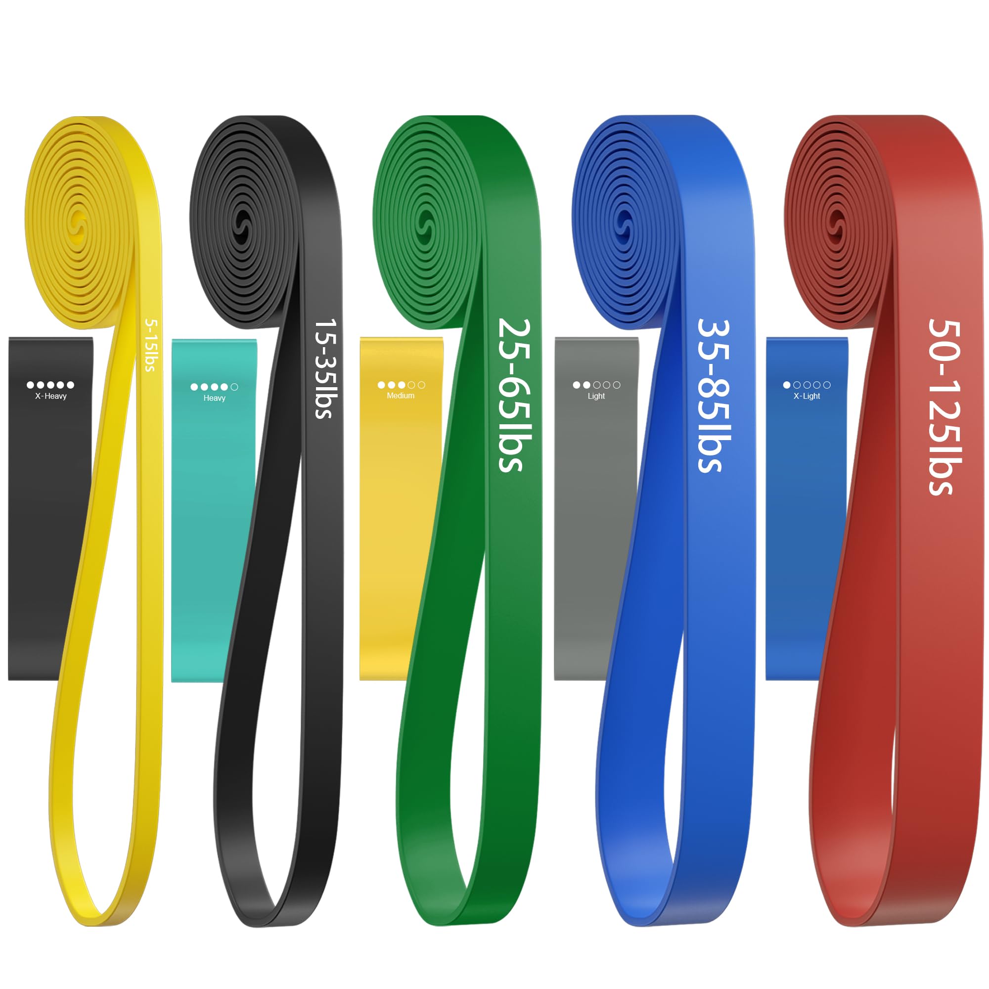 Resistance Bands, Pull Up Assist Bands - Workout Bands, Exercise Bands, Long Resistance Bands Set for Working Out, Fitness, Training, Physical Therapy for Men Women — Amazon image 17