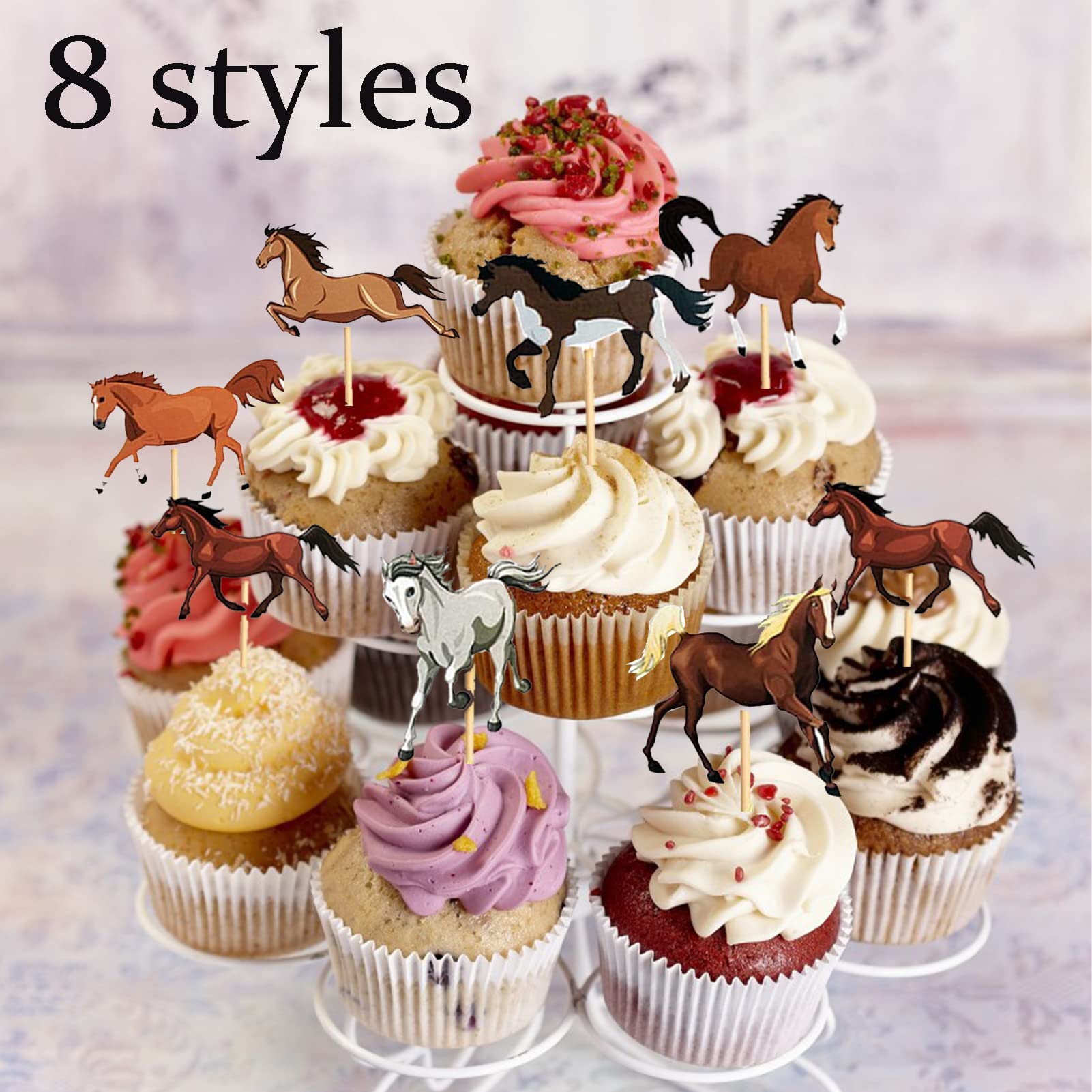 15 Decorazioni Per Torta A Tema Cavallo – Topper Compleanno Con Animali E Recinzioni, Per Bambini