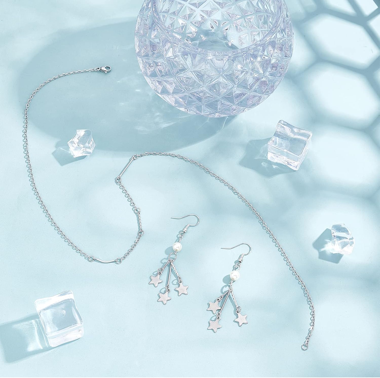 DICOSMETIC Bar Links Connectors Twisted Charms 2 Hole Stick Strip Earrings Stainless Steel Pendants for Jewelry Making - Image 5