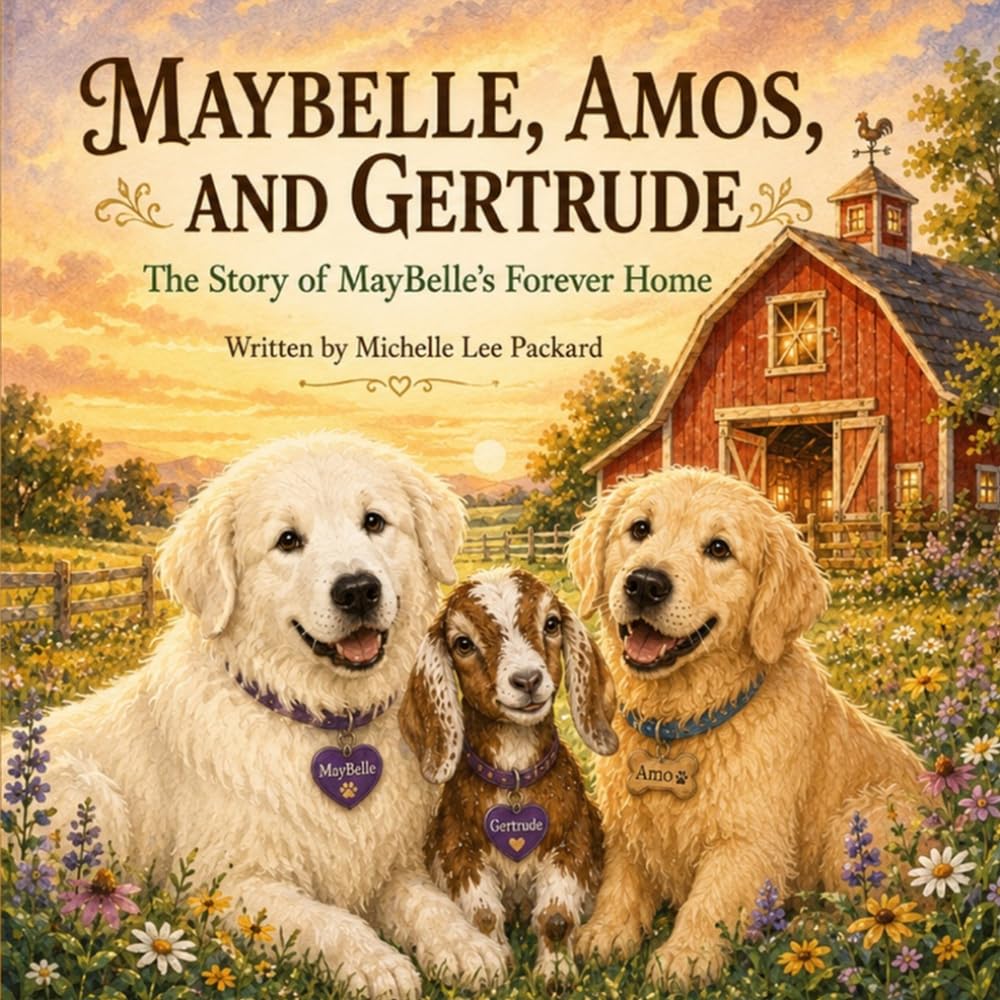 MayBelle, Amos, and Gertrude: The Story of MayBelle’s Forever Home: A Heartwarming True Story of Rescue, Adoption, and Finding a Forever Family (The Triple G Farms Adventures)