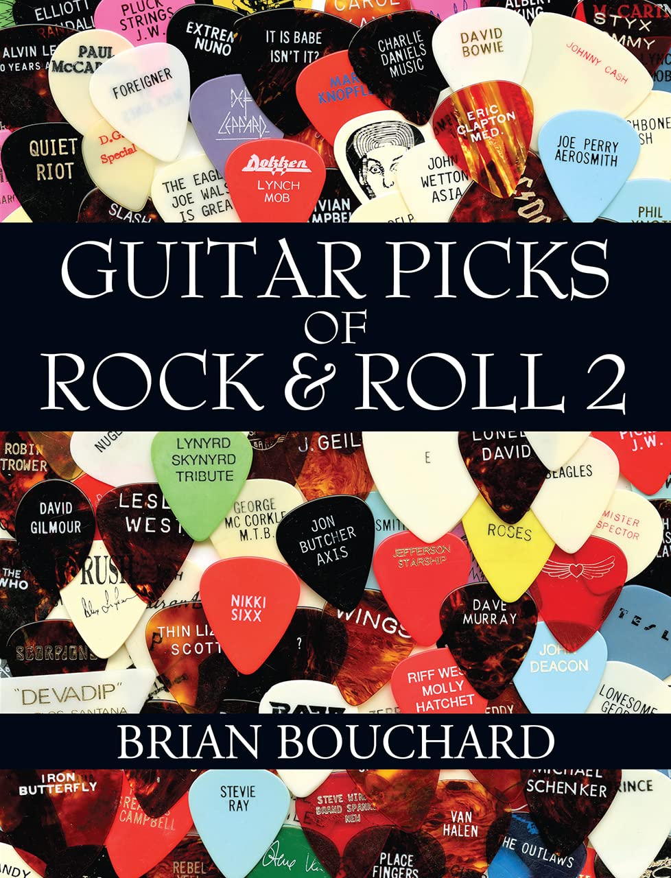 Médiators de guitare Rock & Roll 2 le livre deluxe pour votre salon de musicien