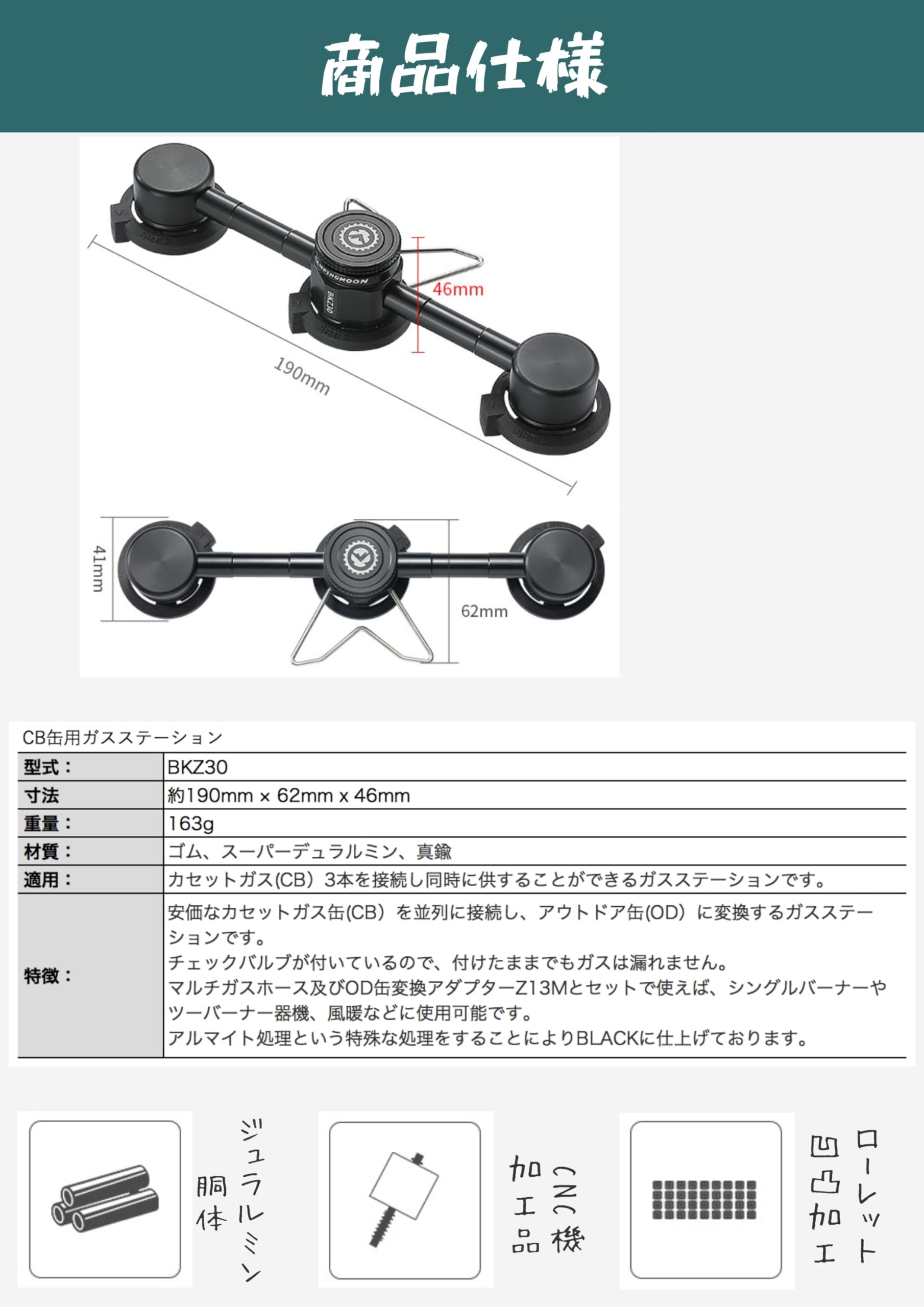 brunt 3連ガスステーション ブラント ブラック brunt 3連ガスステーション ブラント ブラック brunt 3連ガス