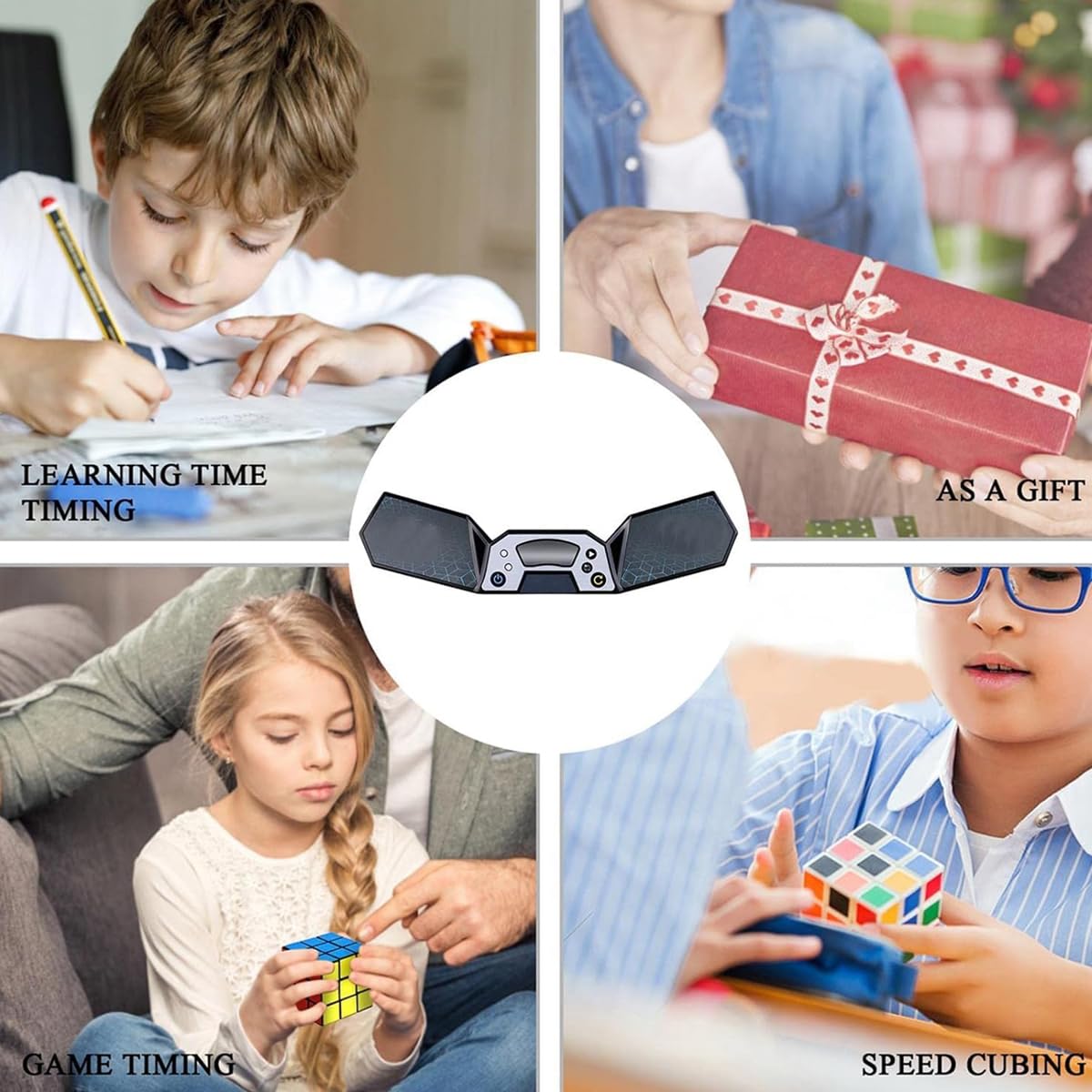 Timer di velocità, controllo touch, timer professionale, timer di velocità Cub-e con indicatore per ragazze e ragazzi