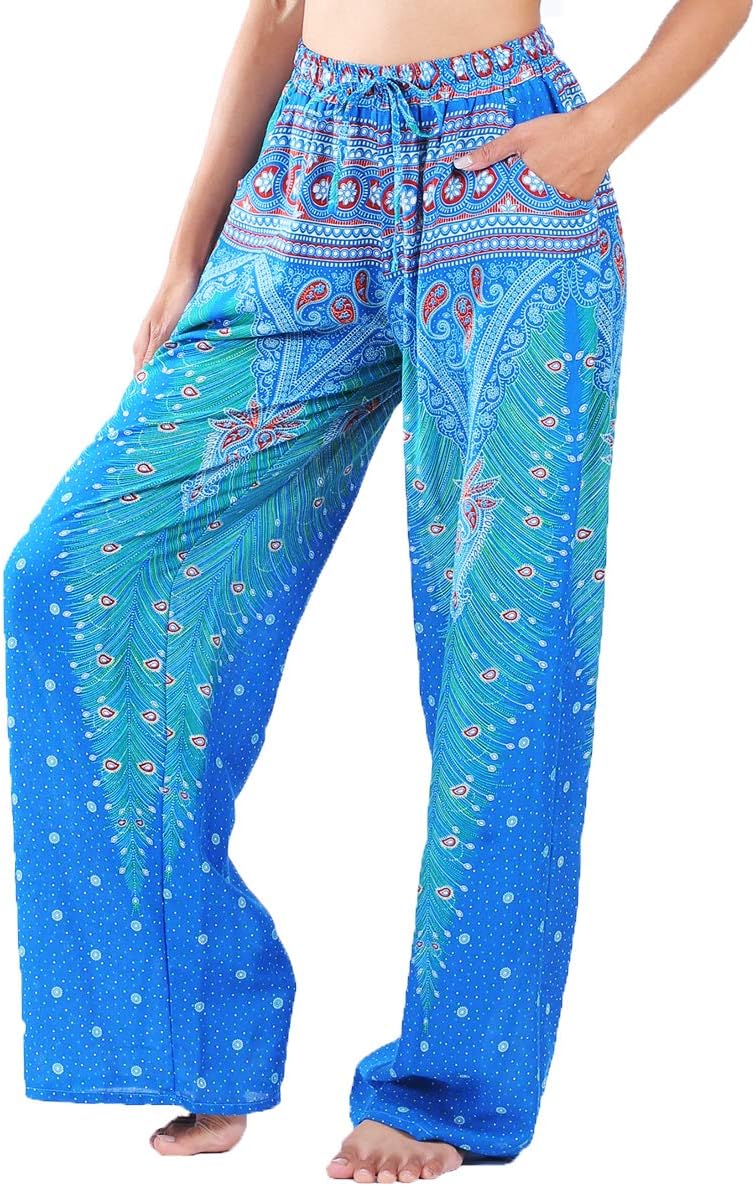 Women Palazzo Pants with Printed Design