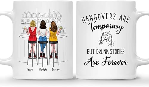 Miniatura 49 de Gossby Taza de café personalizada para hermana, regalo personalizado con diseño, nombre, 11 onzas, 15 onzas, cumpleaños, Navidad, regalo de larga 3