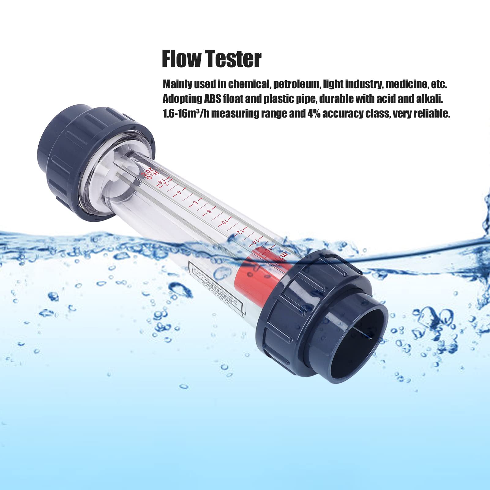 Meter Tester, Water Meter, ABS Float Plastic Tube, Control Chemical, Light Industry, Medicine