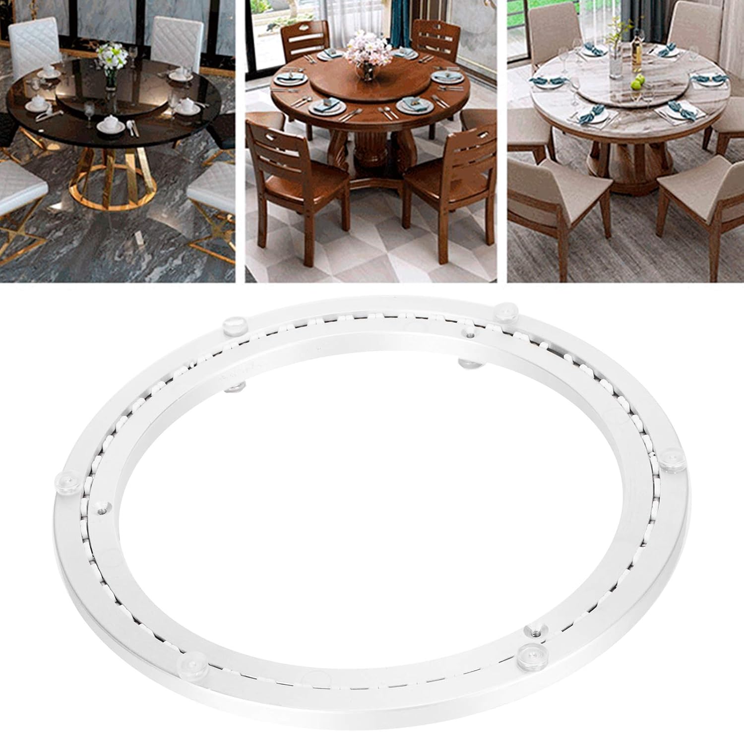 Heavy Duty Lazy Susan, Aluminium Alloy Rotating Bearing, Smooth Mute Dining Turntable Plate (12 inches)