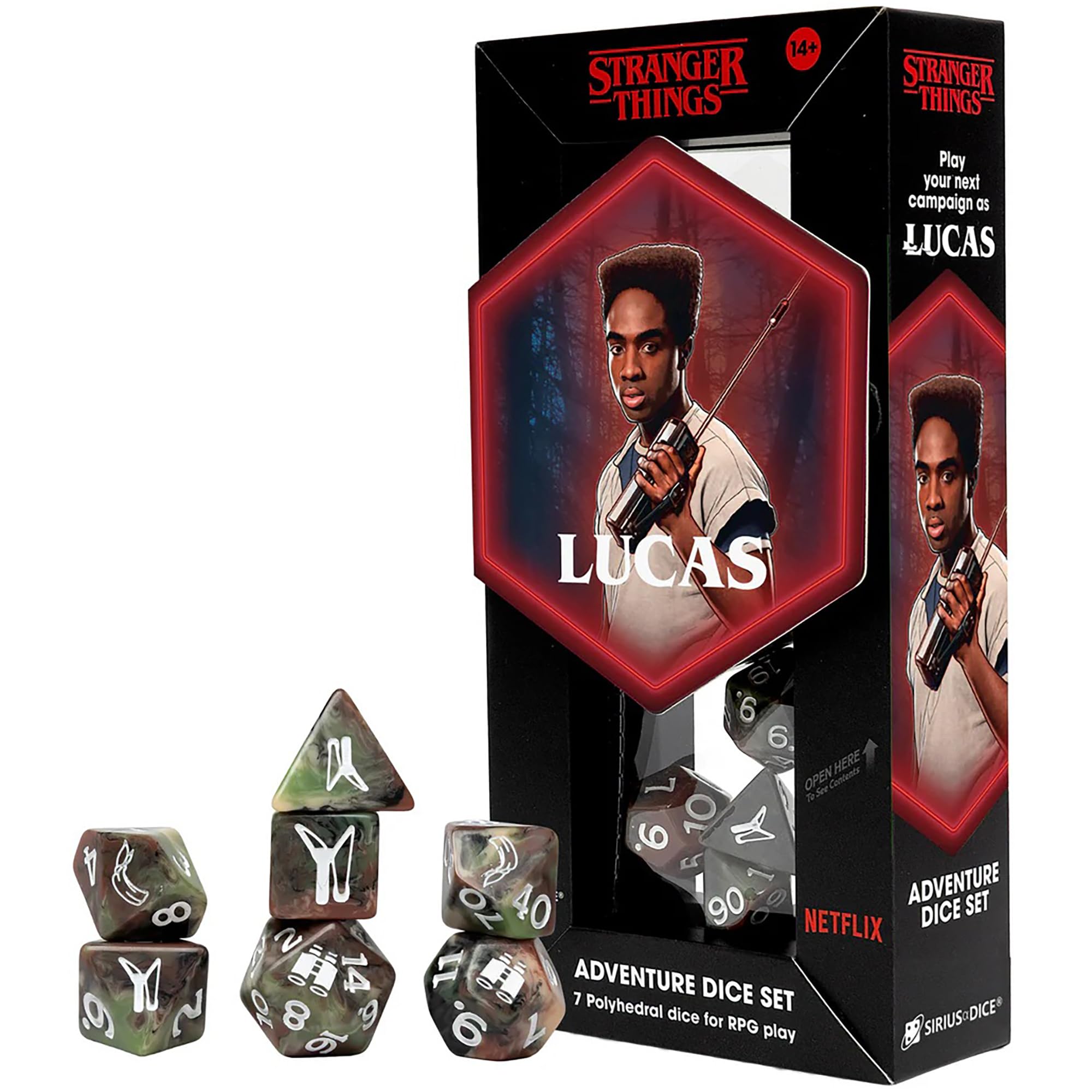 Sirius Dice Stranger Erica Things Adventure Dice Set (Pack of 7)