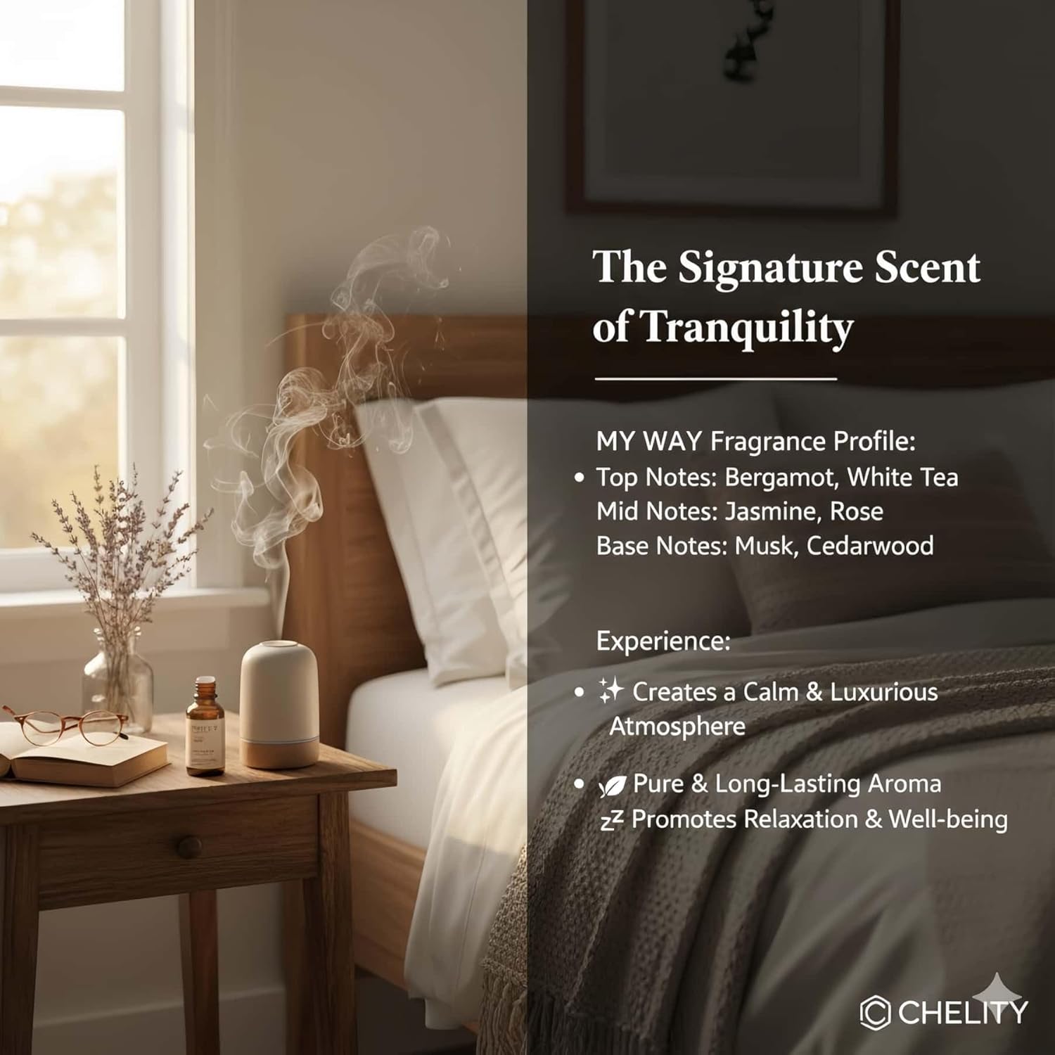 Hotel Diffuser Oil Essential Oils Set, Inspired by Luxury 5-Star Hotel, Baccarat Rouge, Dream On, Dubai, My Way, Santal, Fragrance Oil Set (5X10ML (0.34 fl oz), Hotel) - Image 7