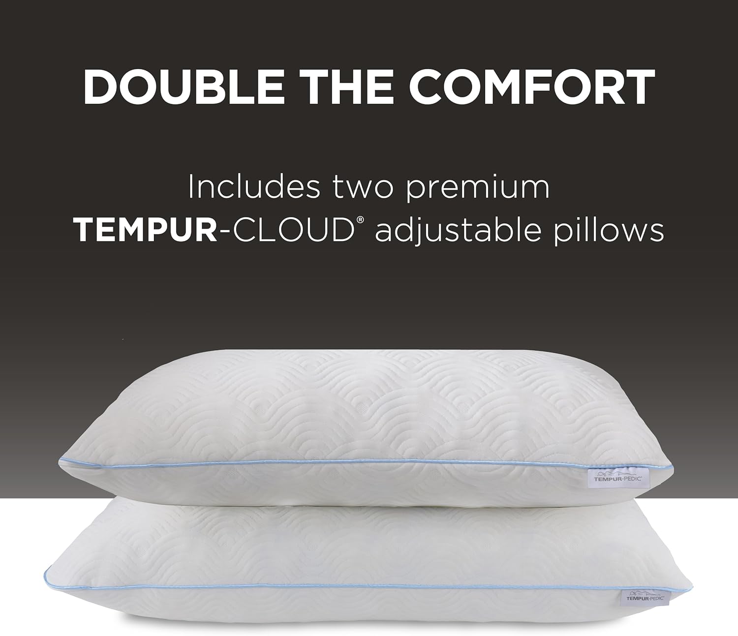 Tempur-Pedic TEMPUR-Cloud® Adjustable Pillow, Queen - 2-Pack - Image 17