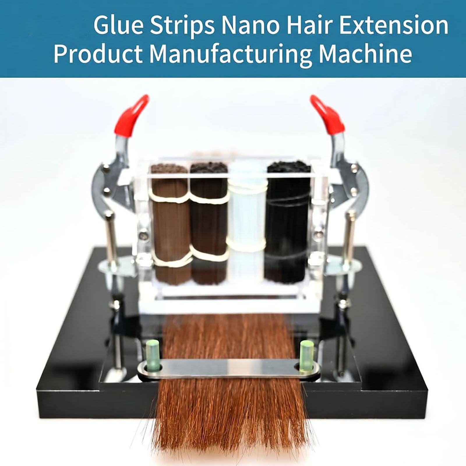 Kit Di Strumenti Per Extension Capelli Con Ferro Riscaldante Piatto, Tavola Compatta Per La Preparazione Delle Extension Capelli, Set Di Accessori Professionali Per Lo Styling Del Salone