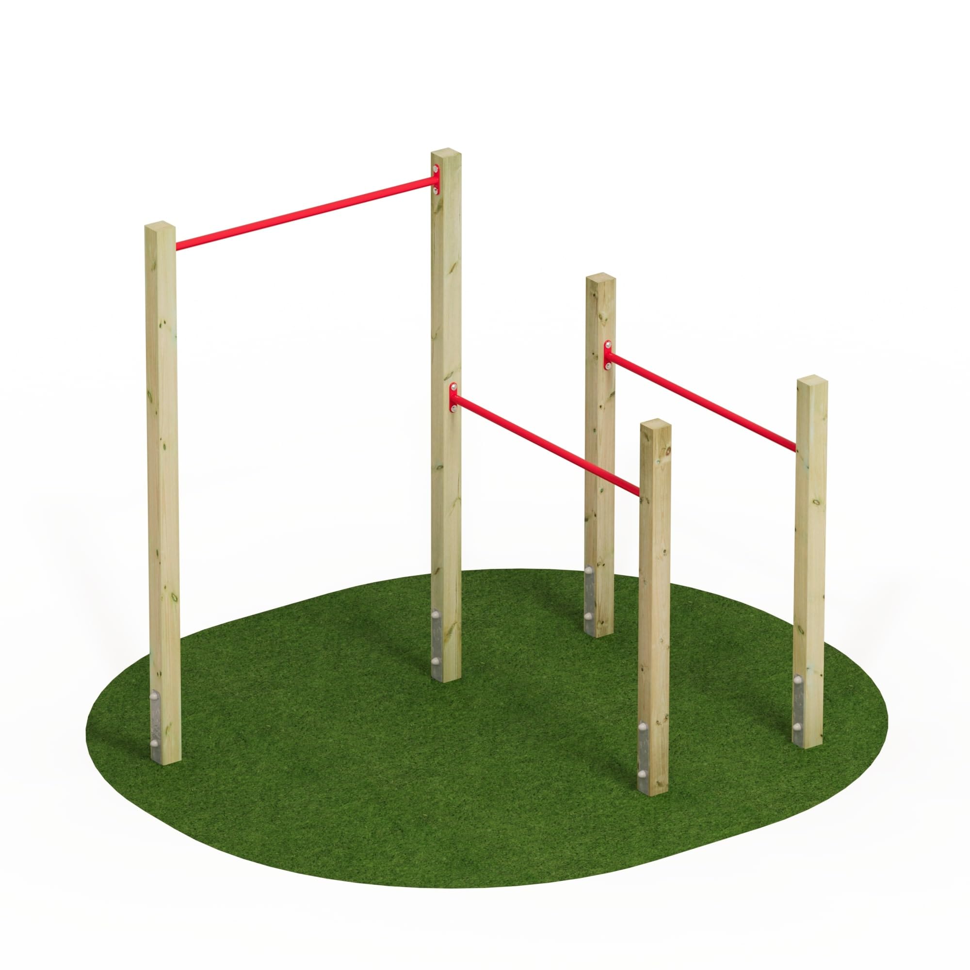 Wickey Fitnessgerät - Fit Base 505 - Outdoor Fitnessstudio, Gym für Zuhause, Klettern und Sport für Jugendliche und Erwachsene im Garten mit Klimmzugstange