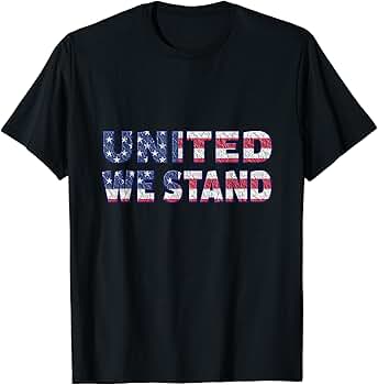 トップス SD United We Standard T-Shirt navy XL Amazon.com: United We Stand T Shirt : Clothing, Shoes & Jewelry