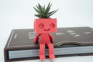 Shelf Sitter Robot Planter, Robbie The Timeless Buddy