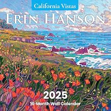 2025 Erin Hanson Calendar California Vistas Landscapes Fine Art | Large Wall Calendar with Vibrant Impressionism California Vistas Paintings | Monthly Calendar for Office 12 x 24” Thick Paper | Art by Erin Hanson
