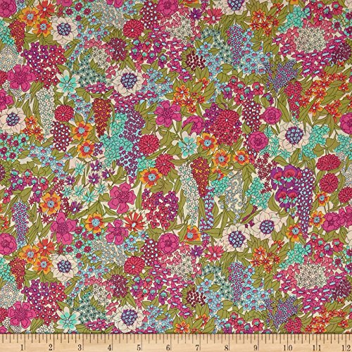 Liberty Fabrics Tana Lawn Ciara Purple, Fabric by the Yard