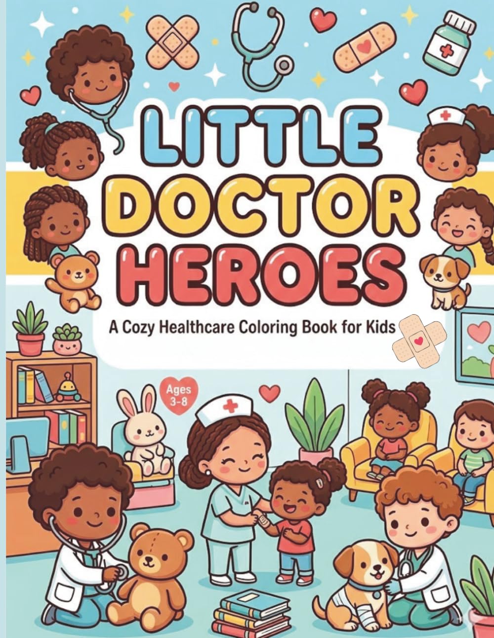 Little Doctor Heroes: A Cozy Healthcare Coloring Book for Kids