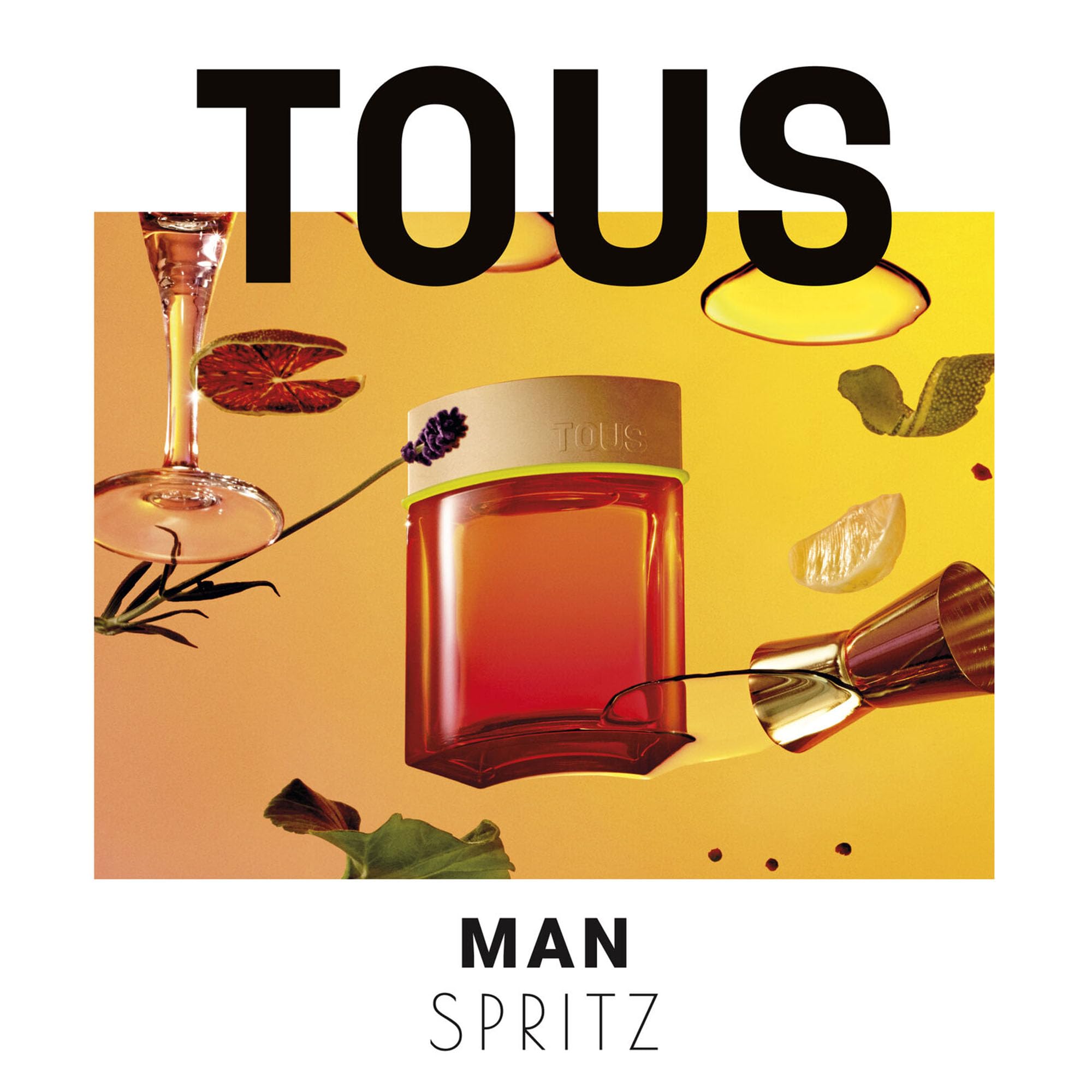 Tous Man Spritz 100 ml, Eau de Toilette da uomo, Profumo legnoso-ambrato, con vaporizzatore