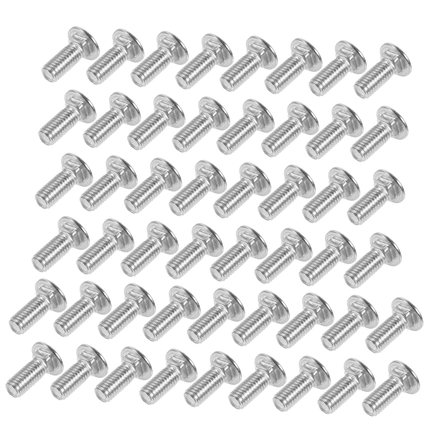 Cabilock 50 Pcs Stainless Steel Carriage Screws Round Head Screws Kit Marine Grade Indoor Outdoor Use