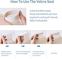 Vista 2 de 20 piezas de bolsas para colostomía Rainlotus, bolsa de ostomía de una pieza, bolsa de drenaje para el cuidado del estoma de ileostomía, corte a