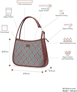 ARK 別注 DELUXE MULTI POCKETS SHOULDER BAG Buy Alt by Zouk Kolkata Nouveau Ethnic Motifs Printed