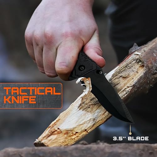 Miniatura 4 de GunZee Kit de supervivencia de 175 piezas, kit de primeros auxilios para aventuras de emergencia y al aire libre, IFAK, equipo de pesca, bolsa