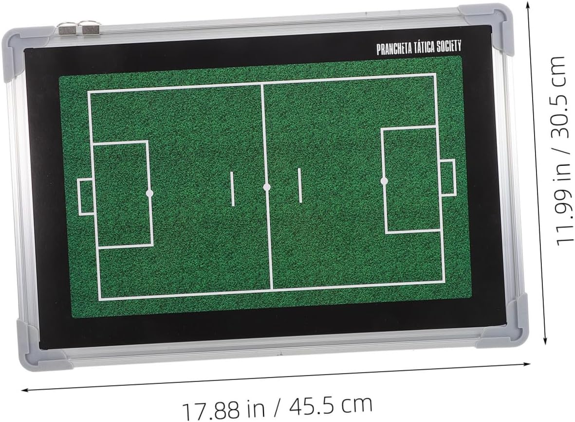 Homoyoyo Soccer Coaching Board Aluminum Alloy Dry Erase Sports Ball Training Board for Football Coaches Portable Tactical Match Planning Equipment