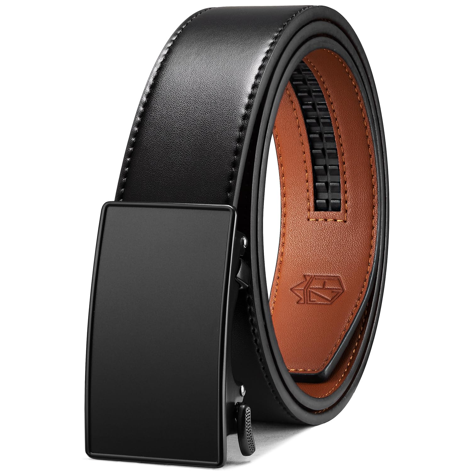 Zitahli Ratchet Belts for Men,Adjustable for Gift mens belt Leather For Dress and Casual Trim to Fit,Men's Accessories