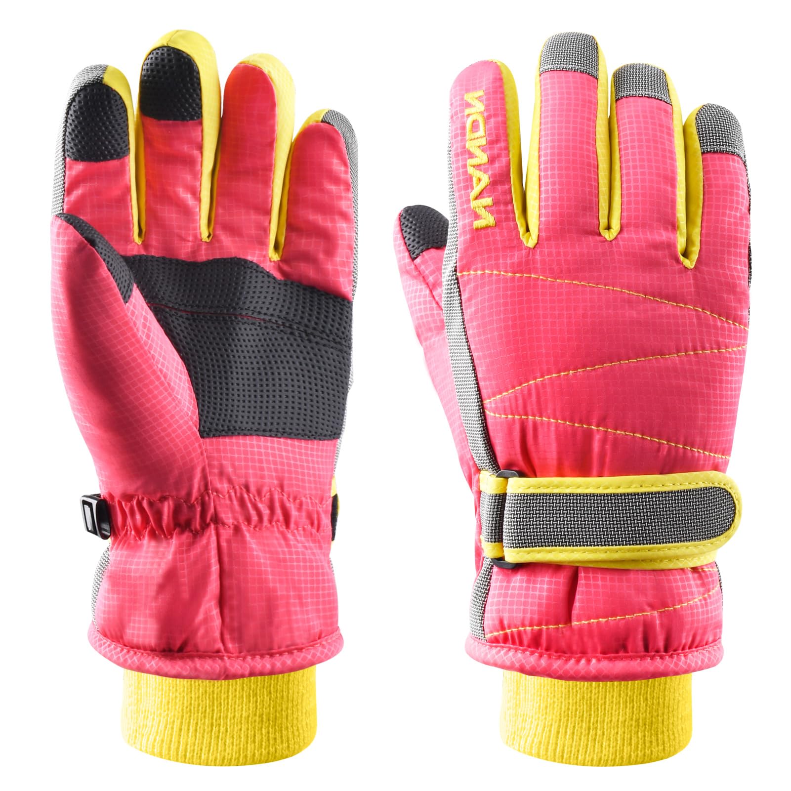 Azarxis Kids Children Ski Gloves Winter Snow Gloves Waterproof Winter Warm Glove for Snowboarding, Sledding