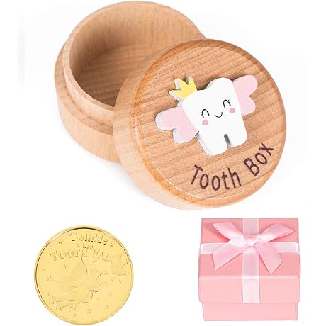 Tooth Fairy Box Keepsake with Storage for Baby Tooth