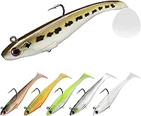 Vista 14 de TRUSCEND Easy Catch Pre-Rigged Soft Lures, Unique Vibrating Swim Action and Trembly Sinking Move for More Bites, Amazing Soft Swimbait for Family