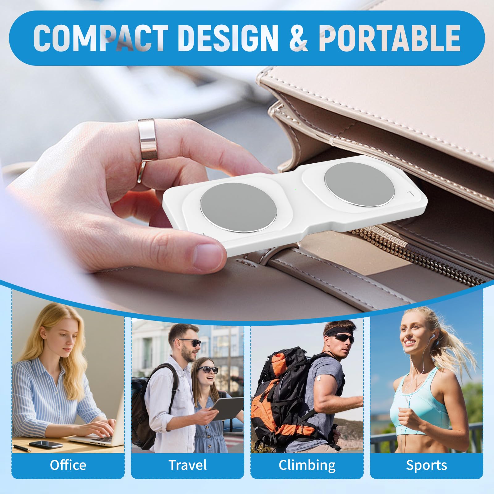 Portable ECG Monitor - Personal Heart Rhythm Tracker, 30-Second Instant Results, Portable Heart Monitor for Home and Travel Use, No Subscription — view 5