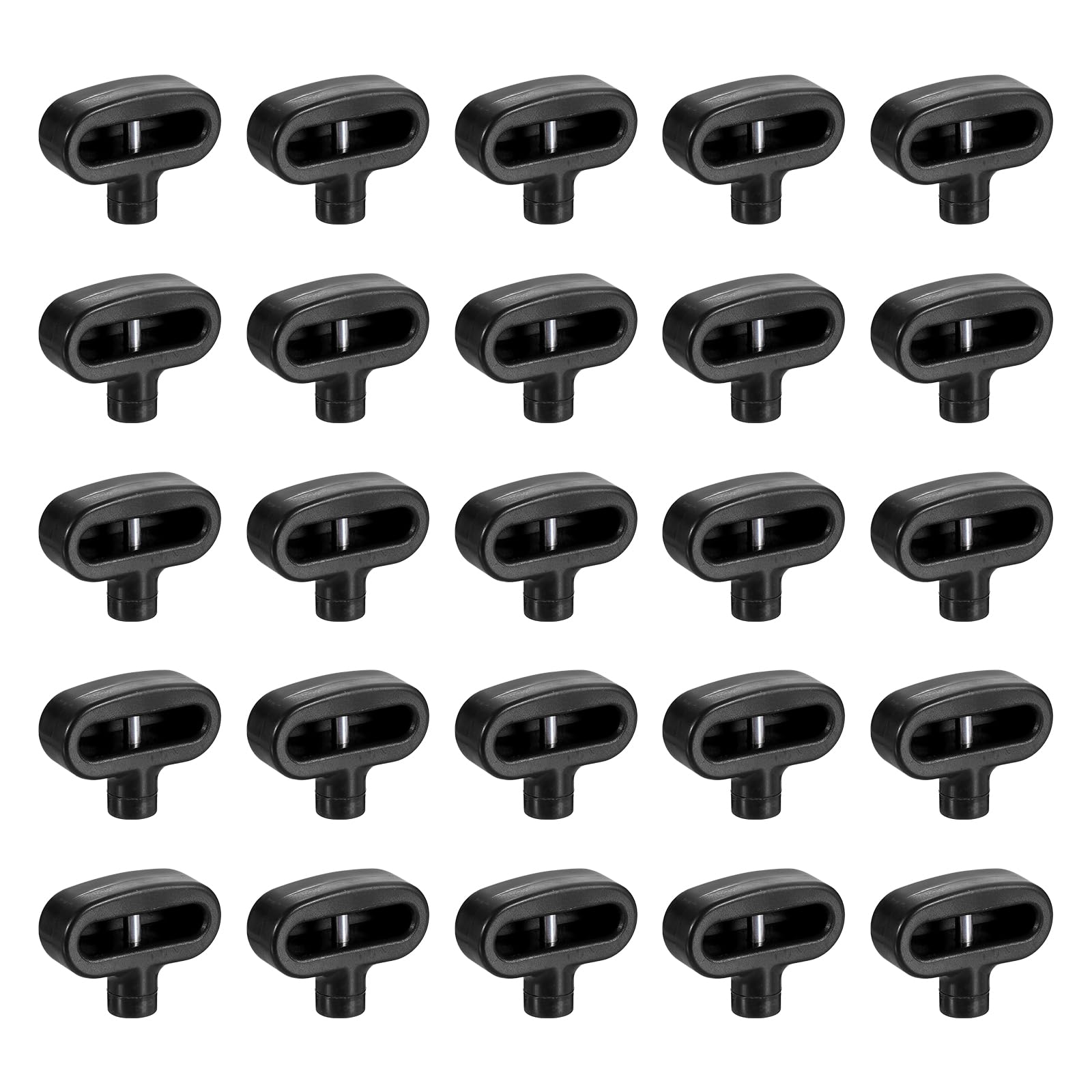 QUARKZMAN 50 Pcs de Cierres de Seguridad de Gancho en U para Panel Perforado, Cierres de Seguridad de Gancho en U, Cierres Antirrobo para Panel Perforado de Tiendas Detallistas, Negro