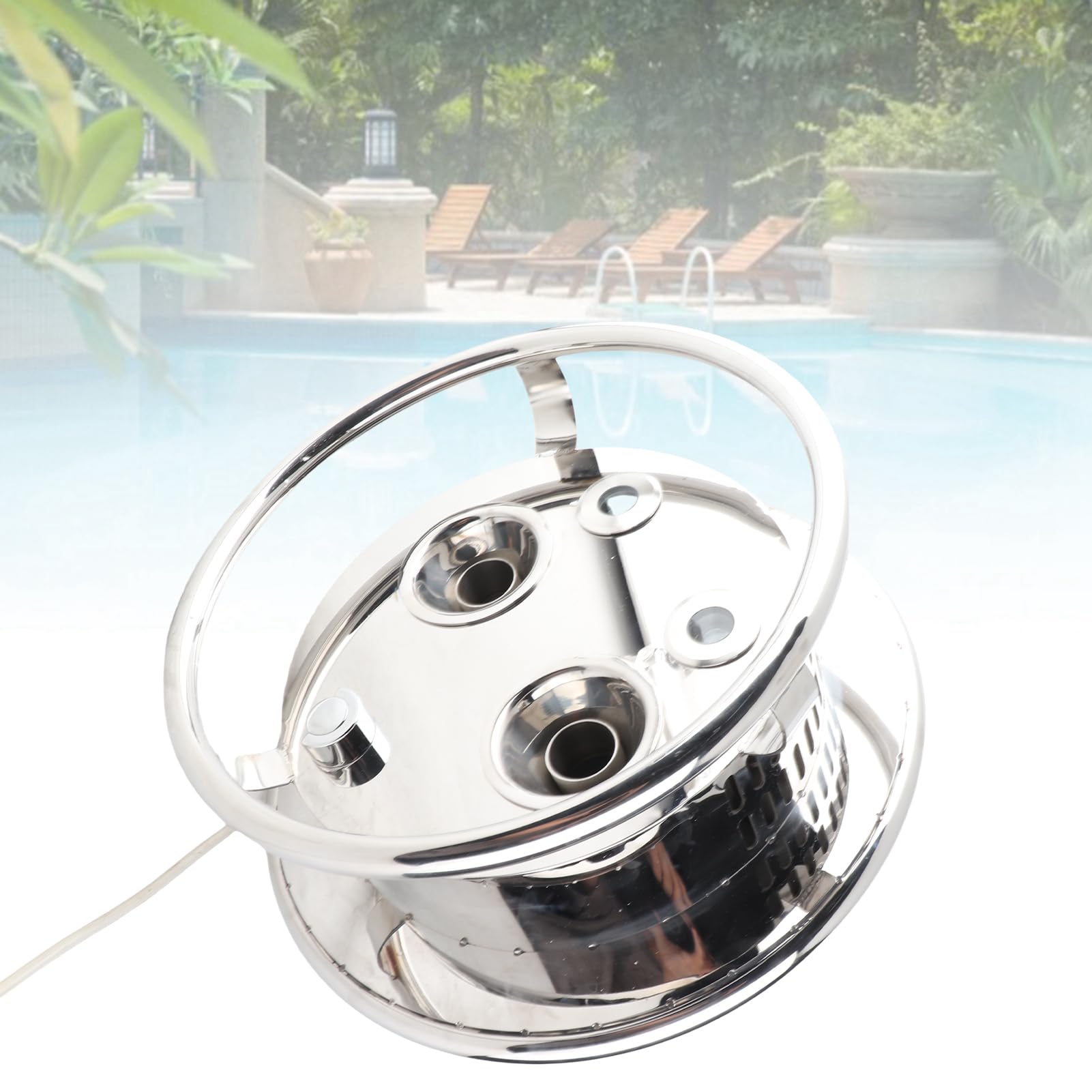 Hidyliu Dispositivo per L'allenamento del Nuoto con Getto Controcorrente Compatto per Allenamenti Senza Fine in Piscina a Casa o in Hotel, Acciaio Inossidabile, 12V