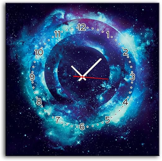 Amazon Co Jp E Home 神秘の宇宙 時計飾り時計個性掛け時計な装飾画 インテリア絵 壁面装飾 40x40cm X1pc ホーム キッチン