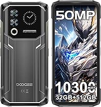 DOOGEE Blade 20 Ultra Heavy Duty Phone-10300mAh, 32GB+512GB Unbreakable Android 14, 1.54" Multifunction Rear Screen, 50MP+8MP 6.6'', Face ID/Triple Card Slots/IP68