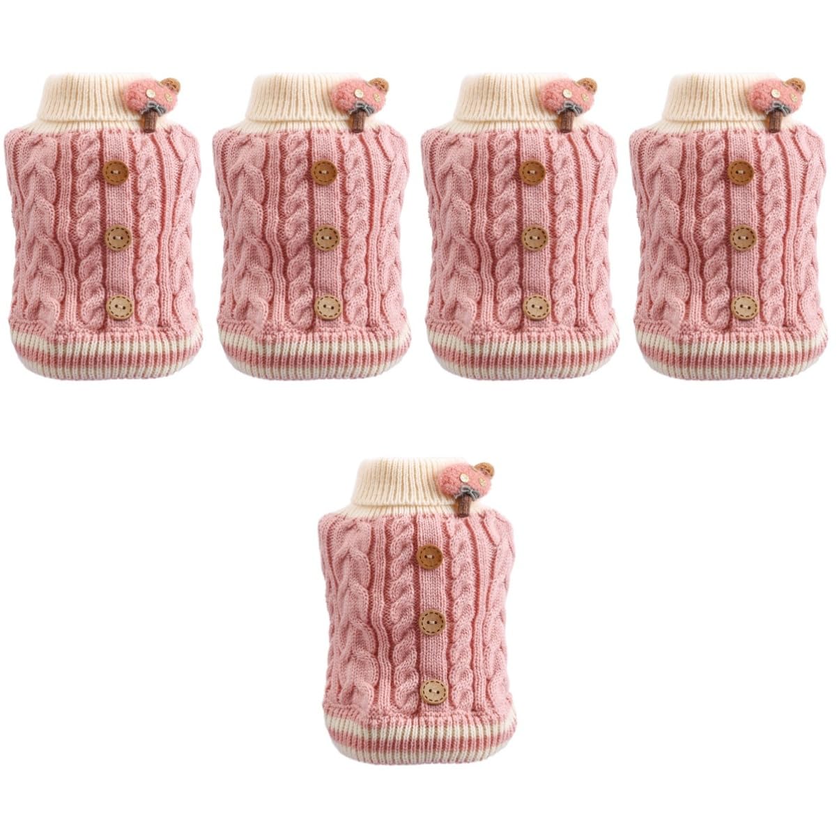 Chiots et chats frileux : lot de 5 pulls d'automne confortables et rigolos