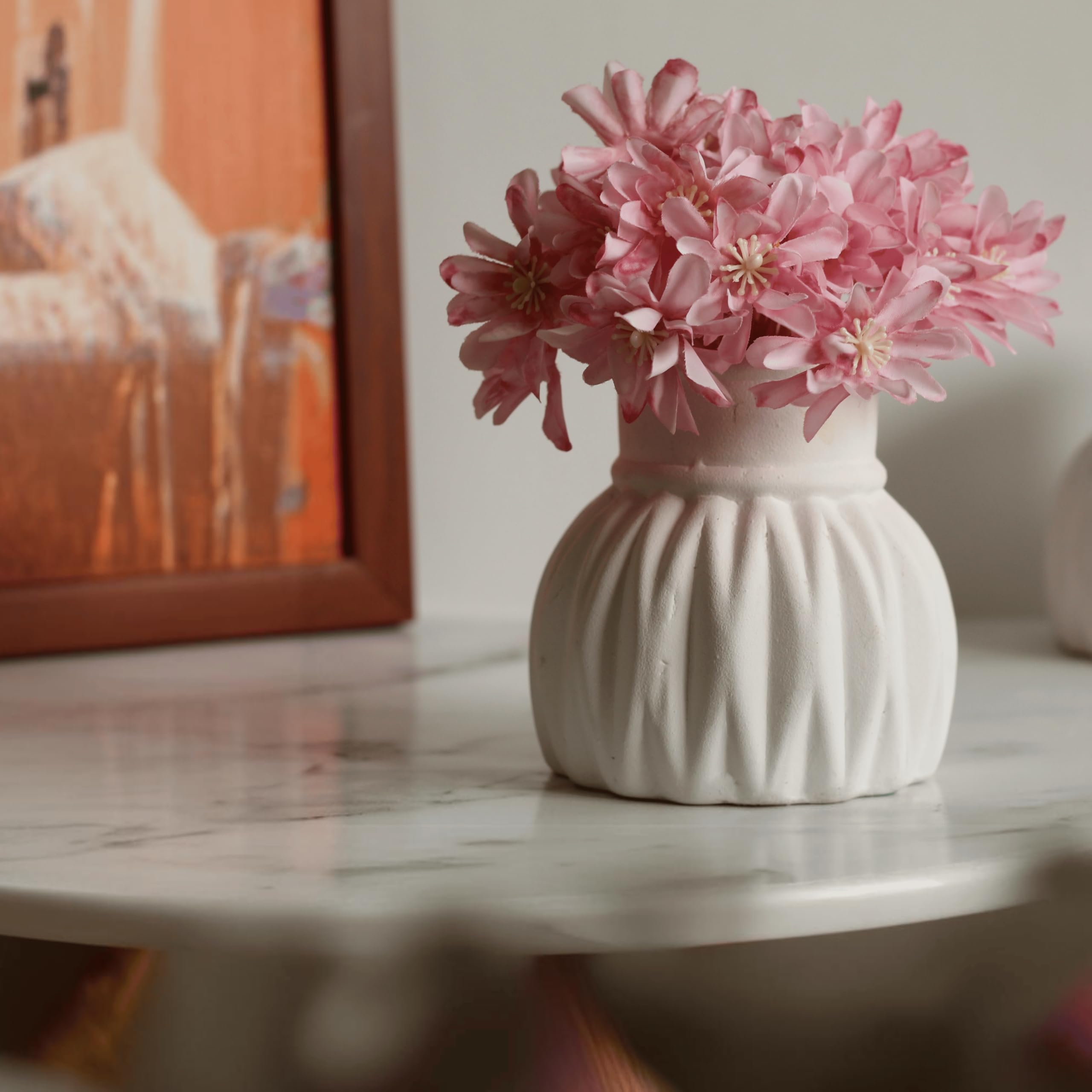Kawai Homes Artificial Flowers with Ceramic Pot Vase Flowers for Living Room Bedroom Valentine Gift Office Home Flower Small Pot Plants (Purple Chrysanthemum) (B0DCNKR5DB) Amazon Price History, Amazon Price Tracker