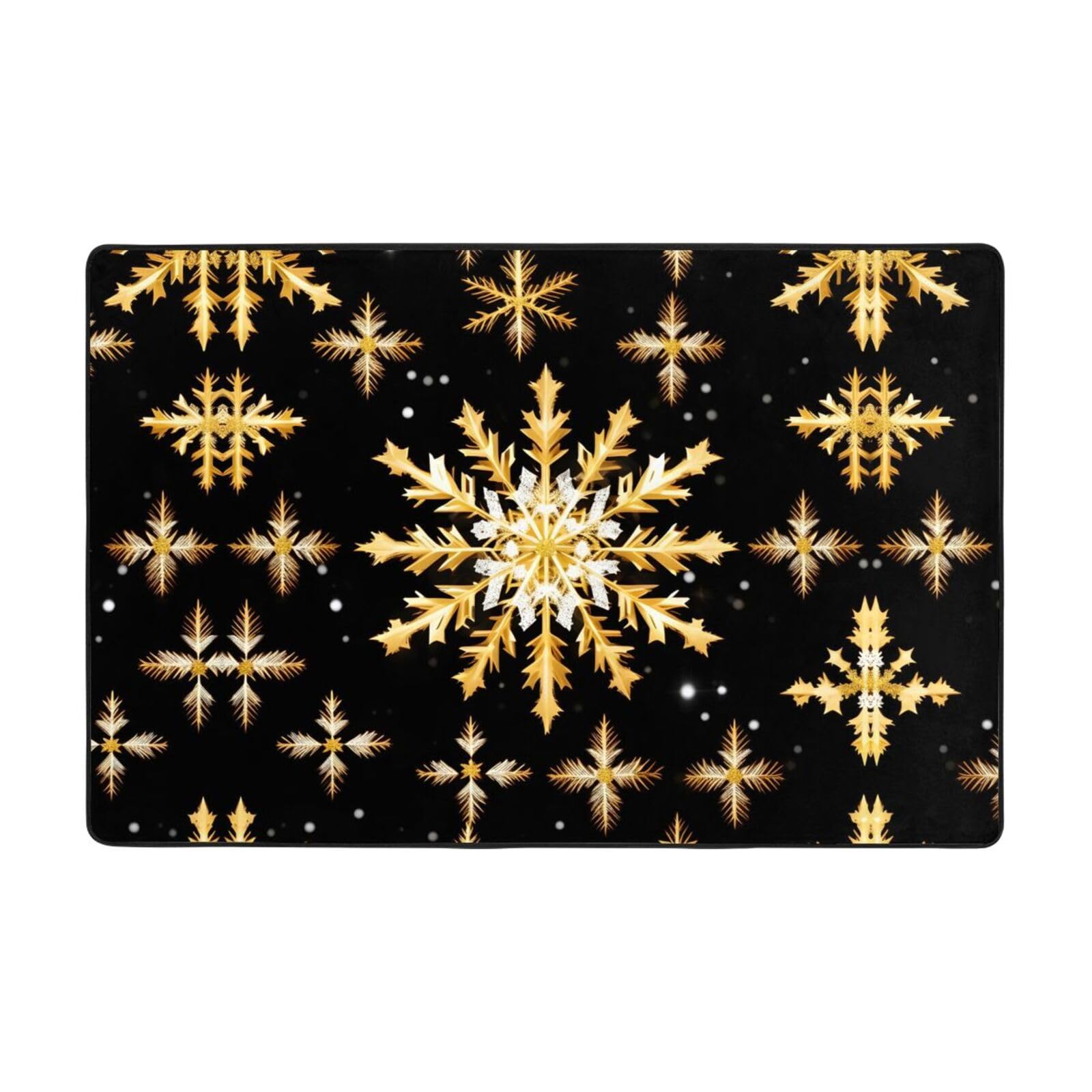 Tapis doré de Noël doux fini les sols froids dans la chambre enfant