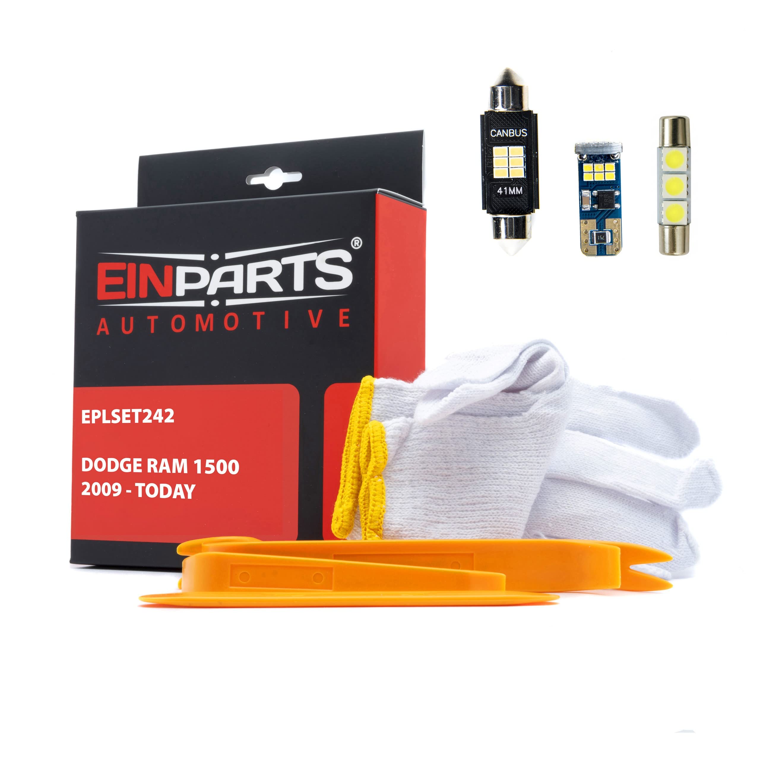 EinParts Juego de Bombillas LED para Coche, Sin errores Can-Bus, para interior de coche especifico para Dodge Ram 1500 2009-2018, 11 piezas
