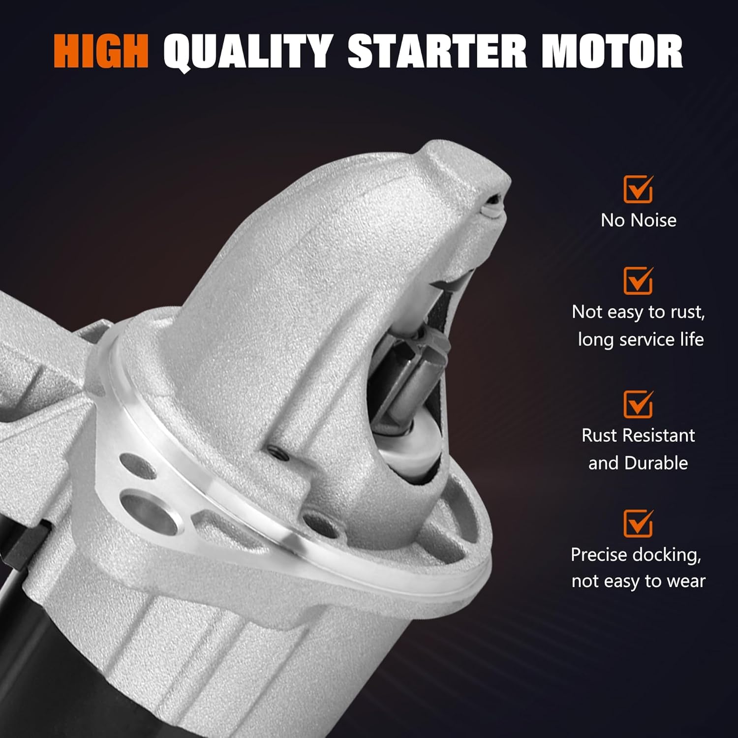 17840N Starter Motor Fit for Subaru Forester 03-13 2.5L, Forester 14-18 2.0L, Impreza 04-11 2.5L, Legacy 05-07 2.5L, Outback 05-07 2.5L 3.0L, B9 Tribeca 06-07 3.0L, Replace 23300AA570