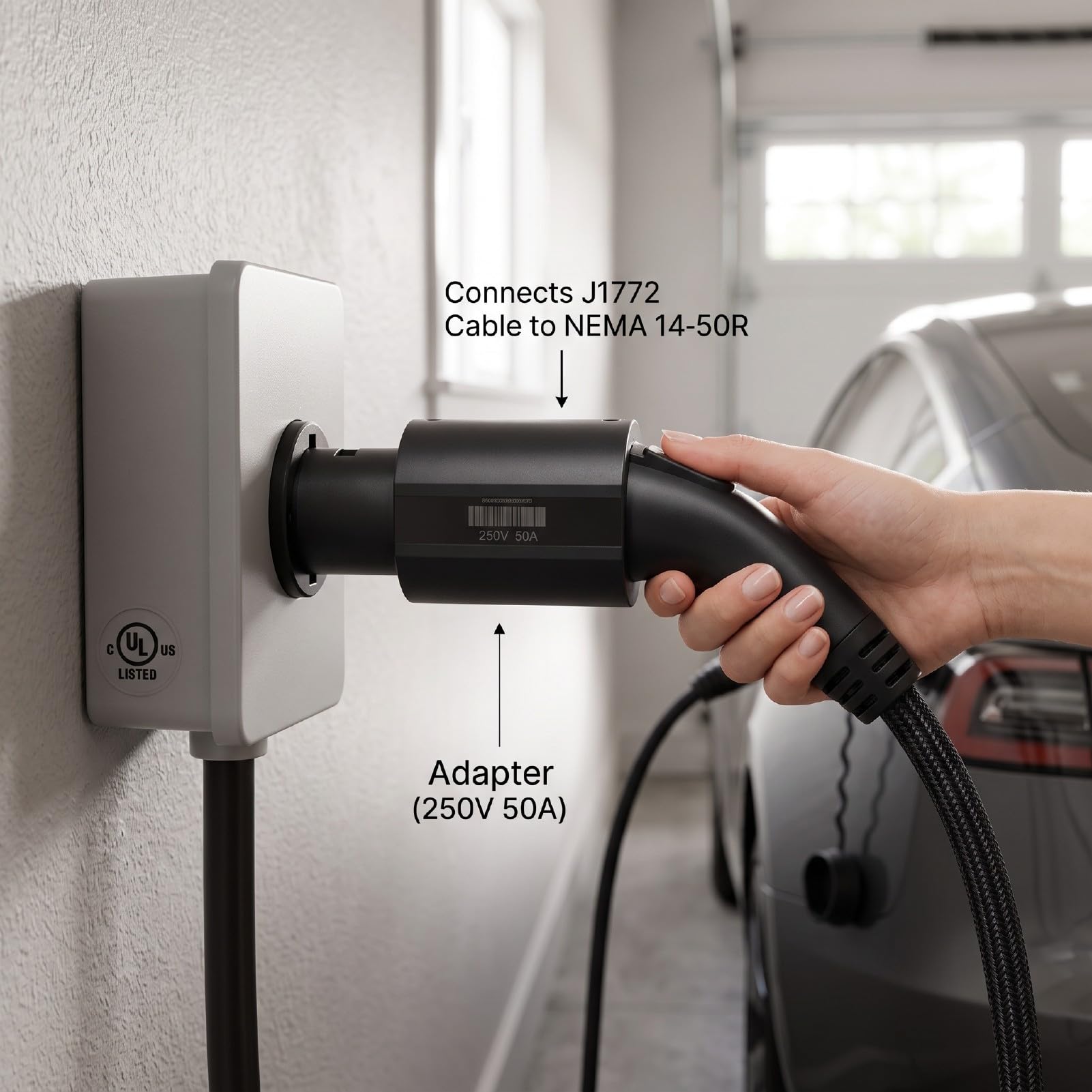 Generic J1772 do Nfit dla Adaptera ładowarki ACS, Wszechstronne Rozwiązanie do ładowania Pojazdów Elektrycznych, Znamionowe 50 A dla Modelu S 3 X Y i Nfit Pojazdów Elektrycznych ACS Alliance,